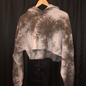 cropped tie-dye cropped sweater